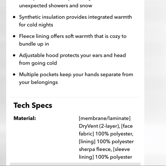 ❌SOLD❌North Face Firesyde Insulated Jacket - Picture 4 of 8